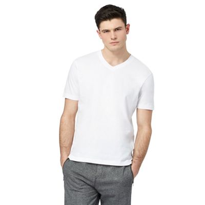 White V-neck t-shirt